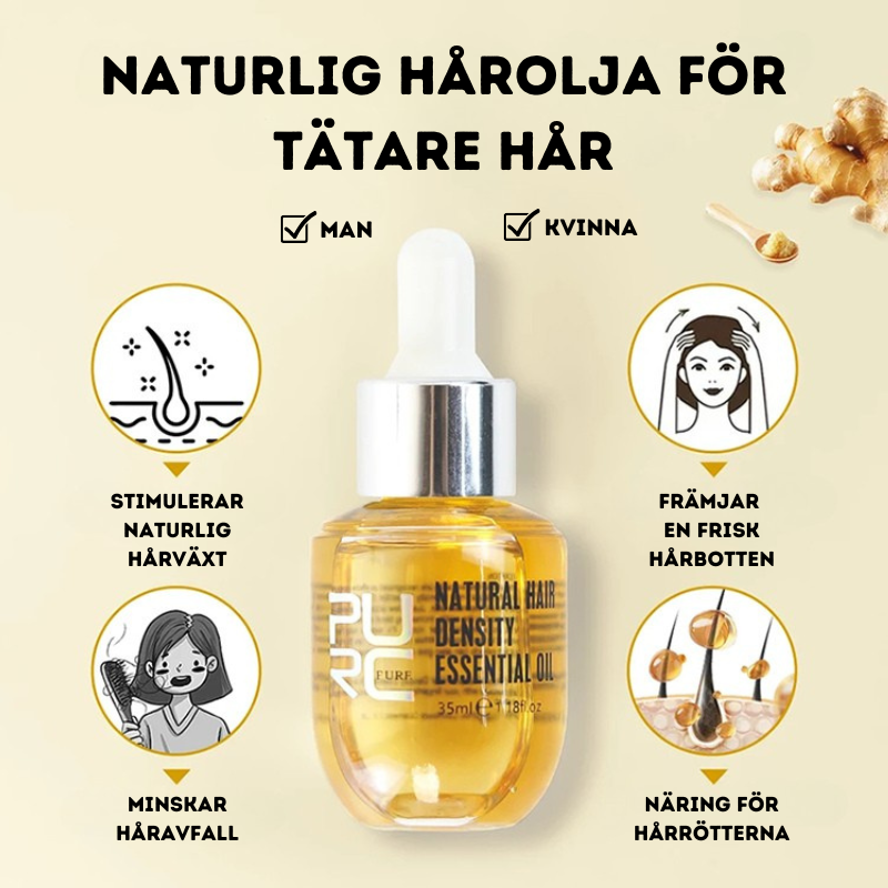 Purc - Naturlig Hårtillväxtolja